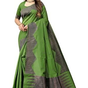 Vendorvilla Woven Madhubani Jacquard Saree With Blouse Piece For Women