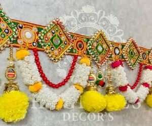 HEGIENES DECOR'S Handicraft Bandarwal Home Hanging Decoration - Multicolor | Washable & Reusable Toran for Office & Home Gate Décor | Beuatiful Festival and Pooja Decoration Garland