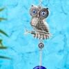 DT DECTONE Metal Nazar Battu For Home Entrance Evil Eye Hanging For Home Lucky Big Owl Showpieces For Good Luck And Prosperity At Office And Home