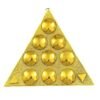 Pmw - Golden Brass Sri Vastu Yantra Omkaram Guruji Advice - Size 8.5 Inch * 8.5 Inch- 1 Yantram - Sree Vaastu Yantram