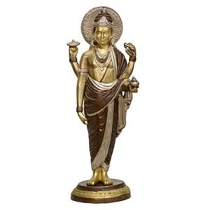 Dattatreya Brass Dhanvantri The Physician of God Statue Diwali Puja