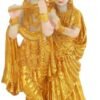 TIED RIBBONS Gold Plated Radha Krishna Idol Statue Showpiece (Resin