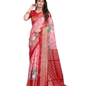 GRECIILOOKS Plain Cotton Latest Design for Women | Silk Banarasi Saree