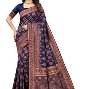 Vendorvilla Woven Madhubani Jacquard Saree With Blouse Piece For Women