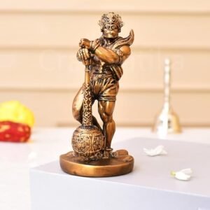 CraftVatika Bahubali Hanuman Idol Resin Bajrangbali Murti for Home Decor Showpiece Statue for Gift & Office