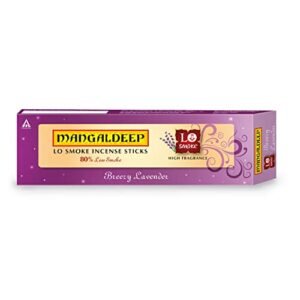 Mangaldeep Lo Smoke Incense Sticks - Breezy Lavender 50 sticks