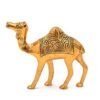 Nirmal Handicraft Golden Metal Rajasthani 5 Inch Camel Showpiece Pair Living Room Decorations