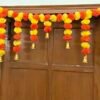 SPHINX Artificial Marigold Garlands Door Toran Set (yellow and orange