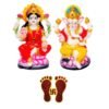 Kitlyn Laxmi Ganesh Murti for Puja Ghar with Lakshmi ji Feet