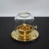 Brass Diya with Glass Cover