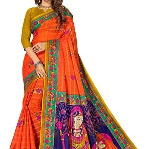 RATAN Pure Cotton Printed Mul Mul Saree for Women