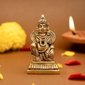 Ekhasa 100% Pure Brass Kuber Murti (7 cm) | Kuber Statue for Vastu | Kuber Murti for Car Dashboard