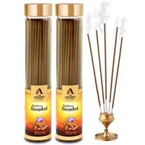 The Aroma Factory Kesar Chandan Saffron Sandal Agarbatti for Pooja