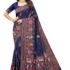 Vendorvilla Woven Madhubani Jacquard Saree With Blouse Piece For Women