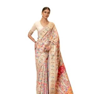 SWORNOF Womens Kanjivaram Banarasi Silk Saree Kanchipuram Patola saree