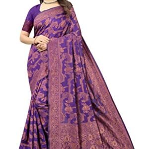 Vendorvilla Woven Madhubani Jacquard Saree With Blouse Piece For Women