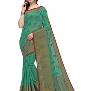 Women's Salwat Chilly Banarasi Silk Madhubani Work Festival Saree_C