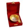 JR Handicrafts World German Silver Gold And Silver Plated Bowl Set