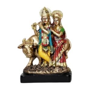 Radha Krishna Cow Idol