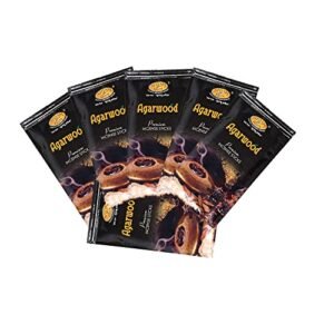 SHYAM KRIPA AGARWOOD Typical Dark OODH with Sandal and Musky Note ZIPLOCK Incense Sticks Combo (Pack of 6)