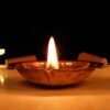 DOKCHAN Copper Akhand Diya (Size 1) -25 Gm | High Quality Oil Lamp for Daily Puja & Other Religious Rituals