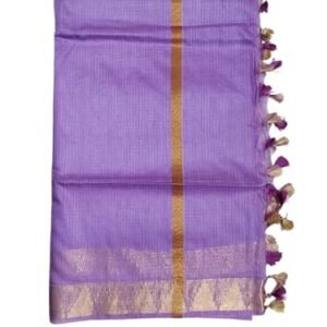 Ivikta Cotton Silk Solid Saree With Unstitched Blouse Piece for Women & Girls | Plain Saree