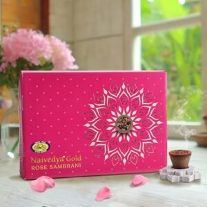 Cycle Pure Naivedya Gold Sambrani Dhoop Cups (Rose)