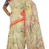 Kheyali Boutique Cotton Madhubani Print multicolored Saree For Women's