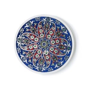 TurkCeramics by OMKAR INTERNATIONAL Ceramic Round Mini Coasters for Coffee Table