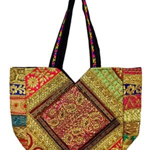 Lekhraj Handicraft Elite Multicolor Handbag for Women/Girls (16 * 20 Inch)