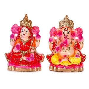 LAX_VE% Laxmi Ganesh murti for Diwali Pooja| Laxmi Ganesh Idol| Laxmi Ganesh Clay Murti | Ganesh ji ki Murti| Laxmi Ganesh Eco-Friendly Idol || AV9.13