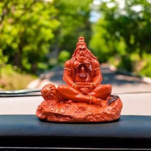 MASIPICKS™ Hanuman Ji Murti Statue with Ram Ji in Heart | Bajrang Bali Murti for Car Dashboard