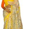 Kheyali Boutique Cotton Madhubani Print Yellow Saree For Women's