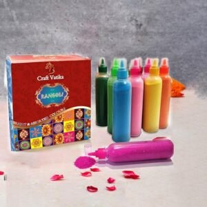 CraftVatika 12 Rangoli Colour Powder Tube Kit