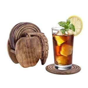 Divit Wooden Boat Coasters for Drinks