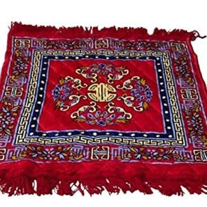 Pooja Aasan Mat Puja Asan for Sitting Pooja Prayer Mat/Puja Mat/Meditation/Multipurpose Rug(Red 2 X 2 Ft or 24 x 24-Inch) Set of 2 Pieces Sold by Garvita Puja Samagri