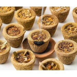 HERBAA 12 Pcs Panchagavya Cowdung (Cup)