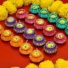 AWANI TRENDS Diwali Diya | Handicraft Matki Diyas | Navratri and Diwali Wax Candles Set | Tealight for Diwali - Dipawali