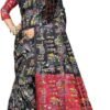 Bhadra Saree Women's Printed Madhubani Viscose Rayon