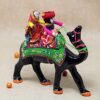 JH Gallery Handmade Recycled Material Figurines Rajasthani Doll Couple Rider Idol Showpiece