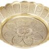 Amazon Brand - Solimo Puja Round Thali/Bhog Thali for Worship