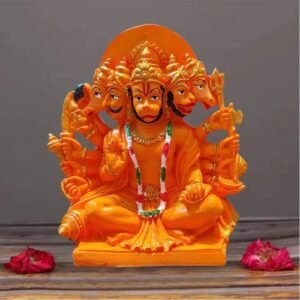 HC Villa Panchmukhi Hanuman Statue for Pooja Murti Resin for Car