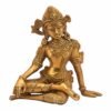 Kartique Brass Indra Dev Idol for Vastu Home Decor in Gold Color Height 6 Inch