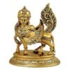 P.J.Handicrafts™ Brass Idol of Holy Kamdhenu Cow Nandi with Calf Murti for Blessings at Home & Office