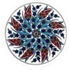 TurkCeramics by OMKAR INTERNATIONAL OMRC16C-MIX4 Ceramic Round Coaster (Multicolour)……