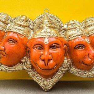 HC VILLA Resin Action Panchmukhi Hanuman Ji Murti Statue For Pooja | Hanuman Ji Idol | Figrune Sclupture Bajrang Bali Idol Showpiece(Panchmukhi Hanuman Ji)